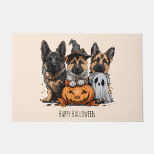 Happy Halloween German Shepherd Dogs Doormat