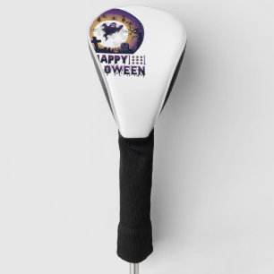 Happy Halloween Ghost Bats Spiders_1 Golf Head Cover