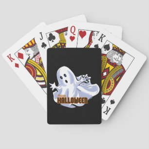 Happy Halloween Ghost Cartoon Playing Cards