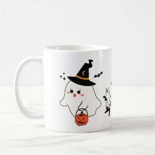Happy Halloween Ghost Cats Coffee Mug