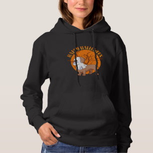 Happy Halloween Ghost Dachshund Lover Hoodie