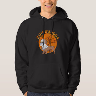 Happy Halloween Ghost Dachshund Lover Hoodie