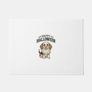 Happy Halloween Ghost Dog Vintage Engraving Shirt_ Doormat