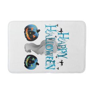 Happy Halloween Ghost -Halloween Costume Pumkin Bath Mat