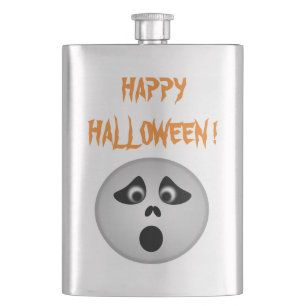 "HAPPY HALLOWEEN" GHOST HIP FLASK
