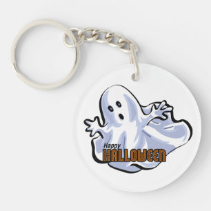Happy Halloween Ghost Key Ring