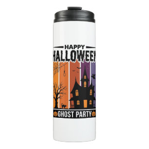 Happy Halloween Ghost Party Haunted House Shirt De Thermal Tumbler