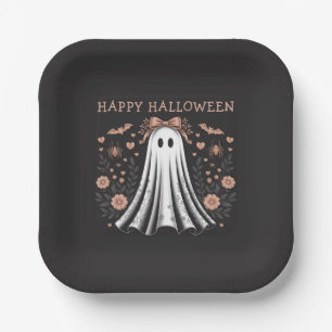 Happy Halloween Ghost Party Plates