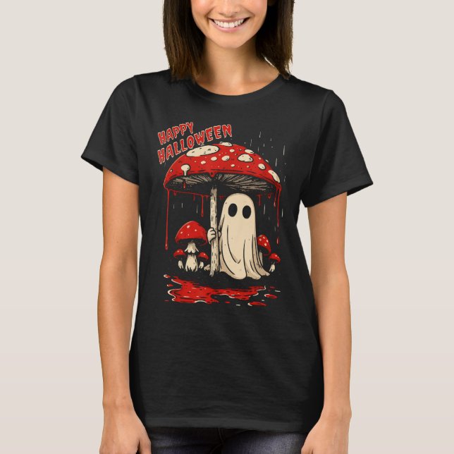 Happy Halloween Ghost  T-Shirt (Front)