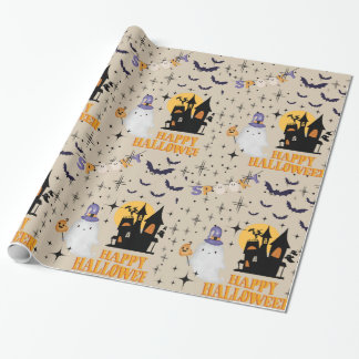 Happy Halloween Ghost Wrapping Paper