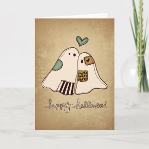 happy halloween ghosts card