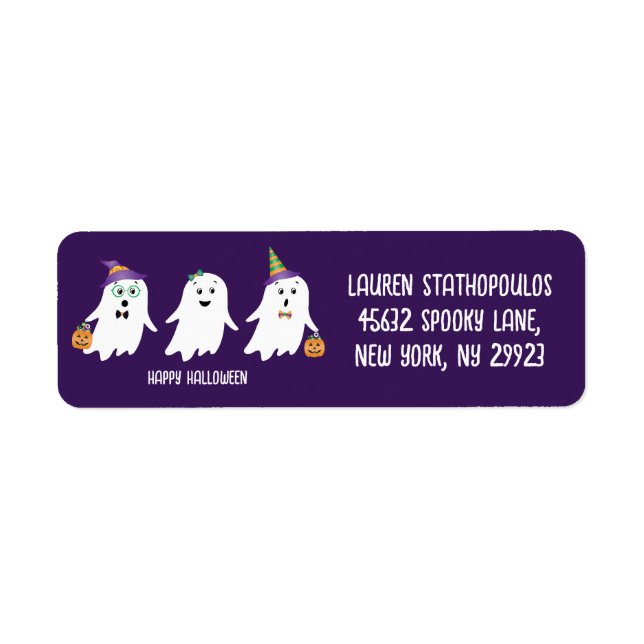 Happy Halloween Ghosts Trick Or Treat (Front)