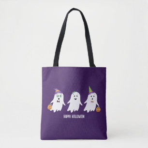 Happy Halloween Ghosts Trick Or Treat Tote Bag