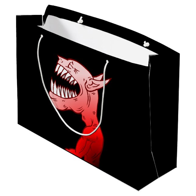 Happy Halloween Ghoul Large Gift Bag (Back Angled)
