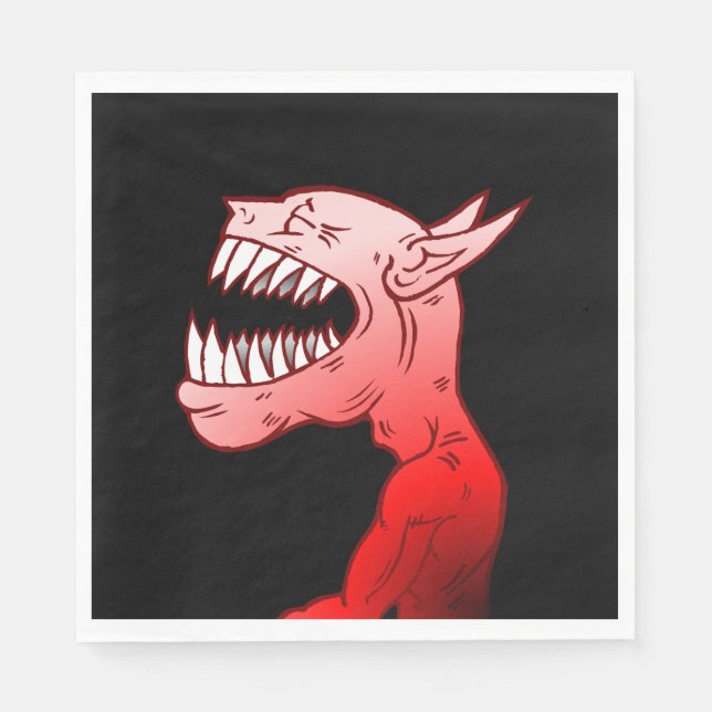 Happy Halloween Ghoul Napkin (Front)