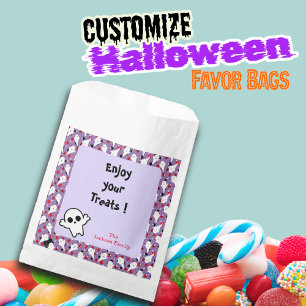 Happy Halloween Ghouls Hunting Party Customise Favour Bags