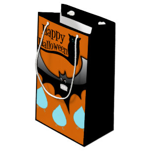 Happy Halloween Gift Bag, Black Cat Small Gift Bag