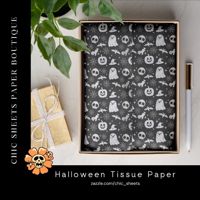 Happy Halloween Gift Wrap Tissue Paper (Creator Uploaded)