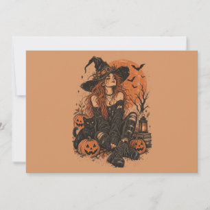 Happy Halloween girls Invitation