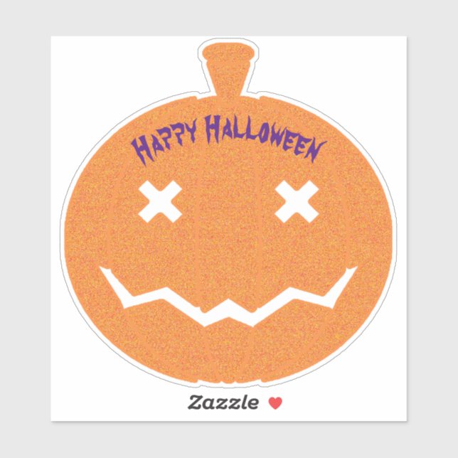 Happy Halloween Glitter Pumpkin (Sheet)