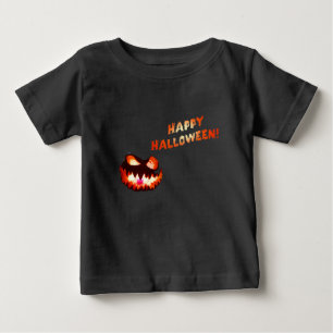 HAPPY HALLOWEEN - Glowing Jack-O-Lantern Baby T-Shirt