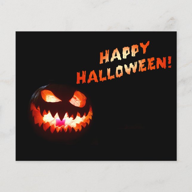 HAPPY HALLOWEEN - Glowing Jack-O-Lantern Flyer (Front)