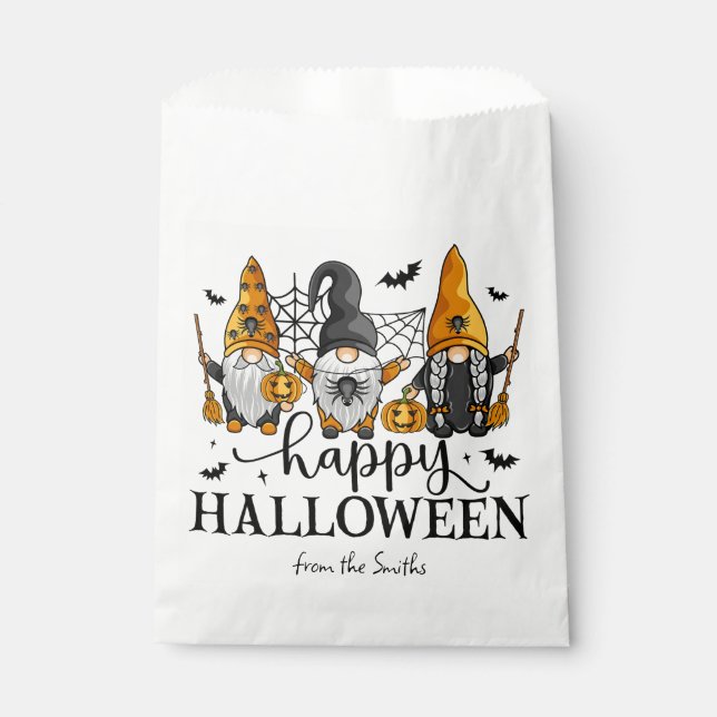 Happy Halloween Gnomes Favour Bags (Front)