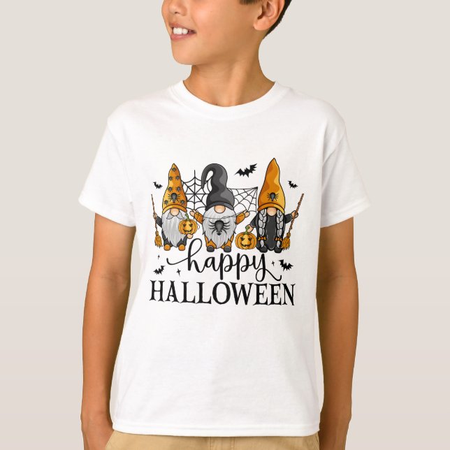 Happy Halloween Gnomes T-Shirt (Front)