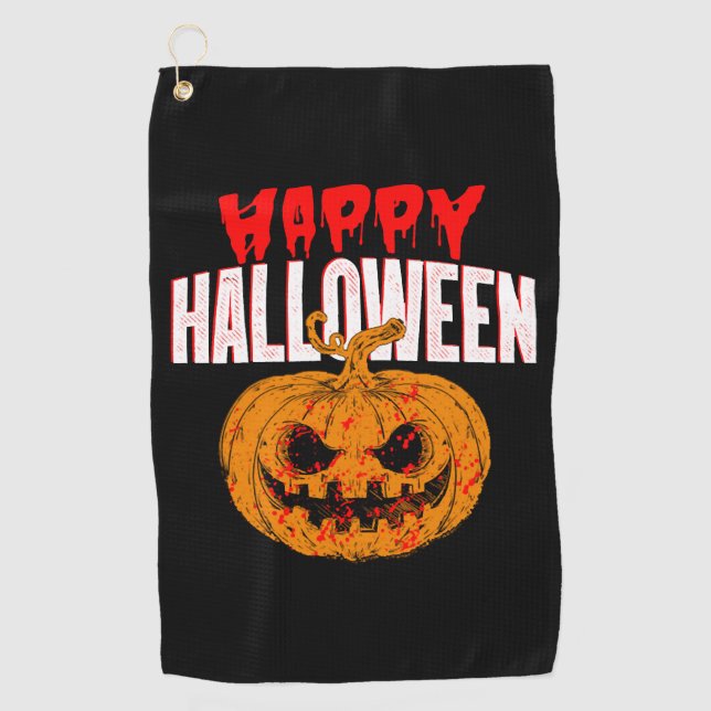 Happy Halloween   Golf Towel (Front)