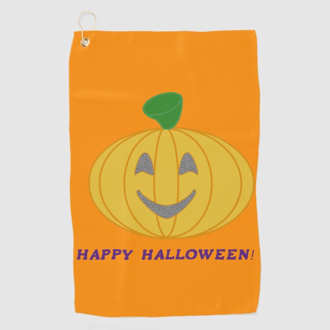 Happy Halloween Golf Towel (Front)