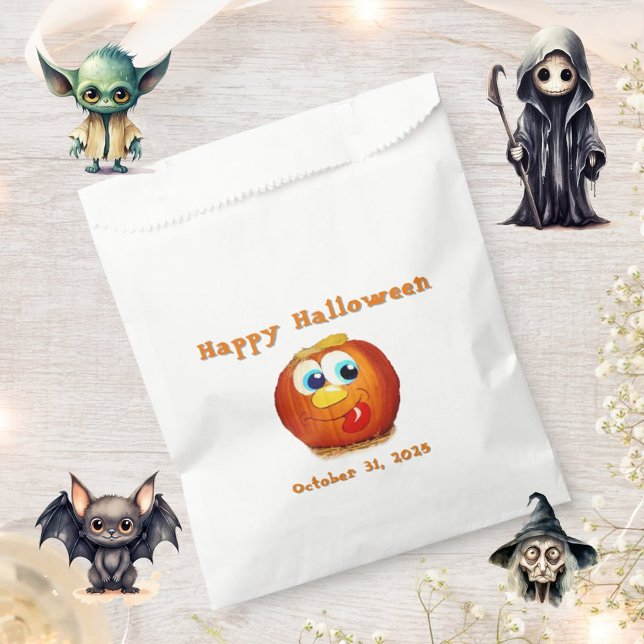 Happy Halloween goofy Jack-O-Lantern Favour Bags (Creator Uploaded)