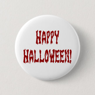 Happy Halloween Gore Text 6 Cm Round Badge