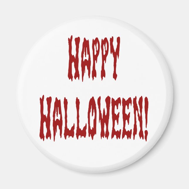Happy Halloween Gore Text Magnet (Front)