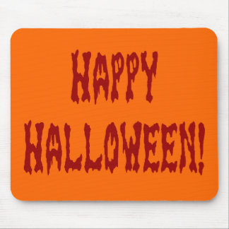 Happy Halloween Gore Text Mouse Mat