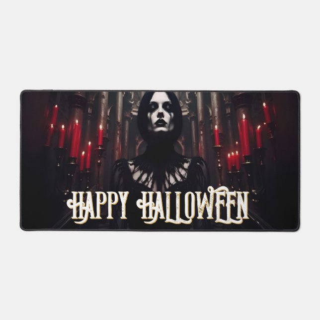 Happy Halloween – Gothic Dark Celebration Desk Mat (Front)