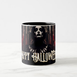 Happy Halloween – Gothic Dark Celebration Two-Tone Coffee Mug