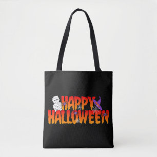 Happy Halloween Graphic Tote Bag