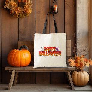 Happy Halloween Graphic Tote Bag