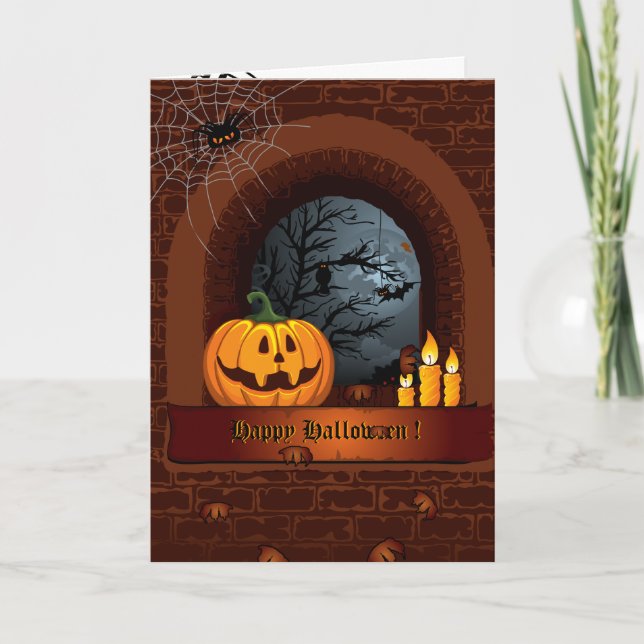 Happy Halloween Greeting Card (Front)
