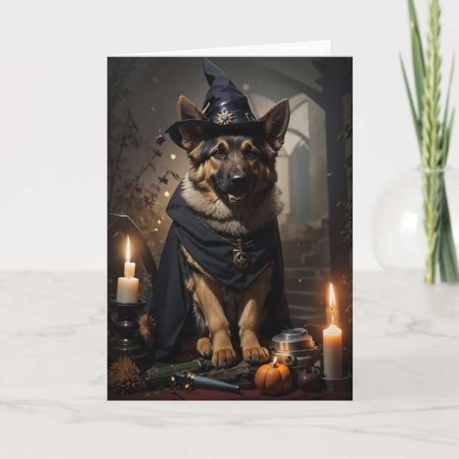 Happy Halloween Greeting Card (dog) (Front)