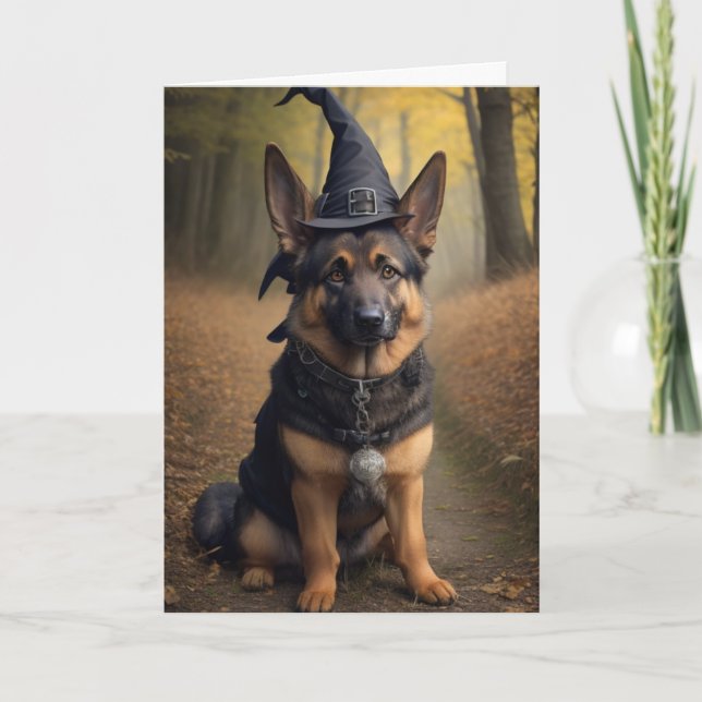 Happy Halloween Greeting Card (dog) (Front)