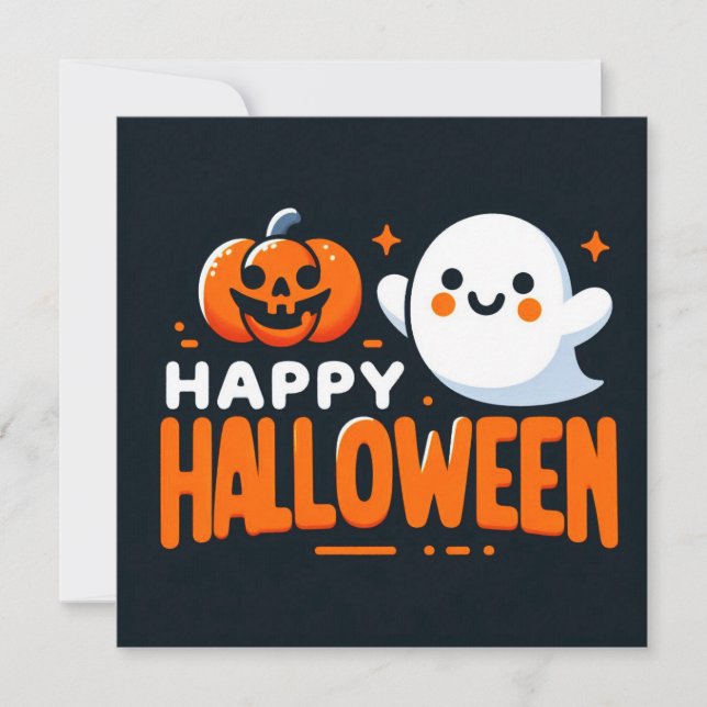 Happy Halloween Greeting Cards  (Front)
