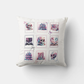 Happy Halloween Grid design spooky images Cushion