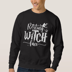 Happy Halloween Halloween For Women Resting Witch  Sweatshirt