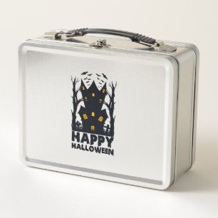 Happy Halloween Halloween Happy Halloween Metal Lunch Box