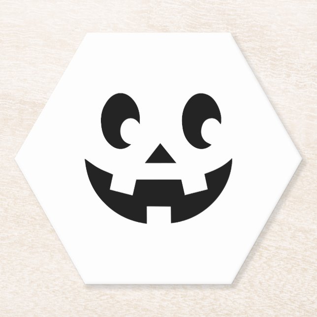 happy Halloween, Halloween party, funny Halloween  Paper Coaster (Front)