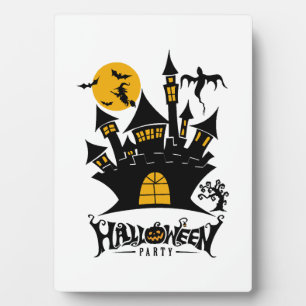 happy Halloween, Halloween party, funny Halloween Plaque