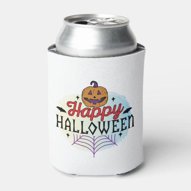 Happy Halloween, Halloween, Scary, Costume Can Cooler (Can Front)