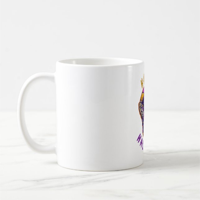 Happy Halloween Halloween Witch Cat Coffee Mug (Left)