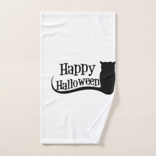 happy halloween hand towel